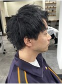 メンズスパイキーショートパーマシャドウパーマツイストパーマ