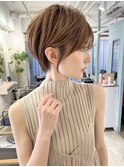 ウェーブミディアム似合わせカットメルティカラーショート/熊本