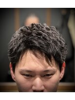 銀座 シノ 本店(shino)&nbsp;<理容室>メンズ　ショート　パーマ　顔剃り　アイロンパーマ