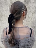 ケーツー あべのキューズモ－ル店(K-two)&nbsp;お呼ばれヘアセット*ヘアアレンジ*タイトアレンジ*グレージュ