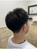 メンズツーブロックアップバングスタイル【カミケン黒岩店】