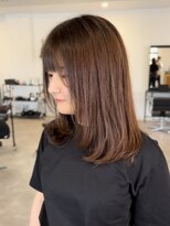 ナンバー(number+)&nbsp;20代30代40代ストレートレイヤーアッシュブラウン寒色系透明感