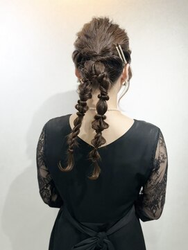 シー 仙台(shii..) 《shii../大黒》#ヘアセット#ヘアアレンジ#編み下ろしツイン