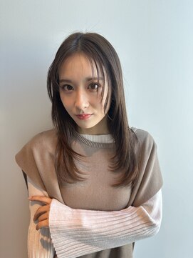 エクリボンヌ(equri bonne) 暗髪カラー ロングレイヤー