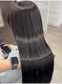 モカブラウン　絹のようなケラチンストレート