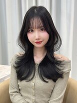 クム(kumu)&nbsp;レイヤーカット /縮毛矯正/前髪/顔周り/名古屋/栄/韓国サロン