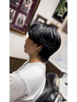 宮崎理容院&nbsp;ブルーブラック&ニュアンスパーマ57