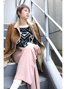 ヘアサロンエム 川越(HAIR SALON M) ミルクティーカラー×モードショート