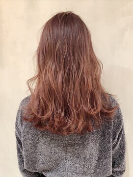 アルバム 新宿(ALBUM SHINJUKU) ピンクベージュ_外ハネボブアッシュブラウンネオウルフ_ba260812