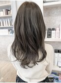 福山市美容室Caary ブリーチなし☆透明感グレージュカラー