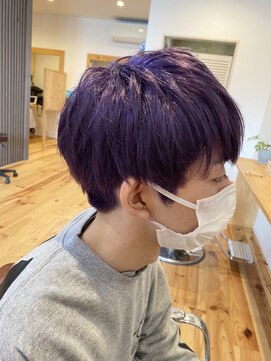 ルアナ バイ ザシーヘアーアンドライフ(LUANA by the SEA hair&life) メンズ☆ダークバイオレット