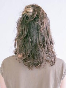 アース 三軒茶屋店(HAIR&MAKE EARTH) ゆるふわお団子ハーフアップ_三軒茶屋_髪質改善_ハイライト_韓国
