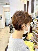 ヘアアーク(HAIR arc)&nbsp;束感ショート#京成津田沼#ハイライト#奏の杜#酸性パーマ#本八幡