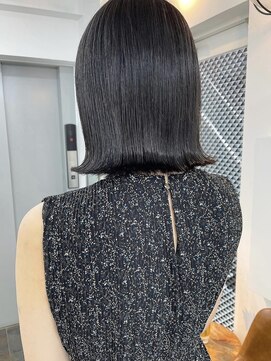 イコ 表参道原宿(ico) 地毛風カラー LAケラチントリートメント 切りっぱなし