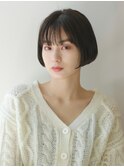 リップラインのワンレンショートボブ〔銀座/ショートボブ〕