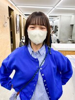 トゥコ(tuco)&nbsp;ボブ　ぷつっとボブ　ブランジュカラー　前髪　切りっぱなし