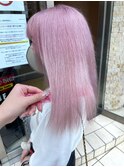 White pink /池袋/ペールカラー/ブリーチカラー/ハイトーン
