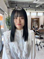 アドア 横浜(ADORE)&nbsp;【ADORE横浜】オリーブカラー×ストレートヘア