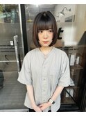 前下がりボブ+姫カット