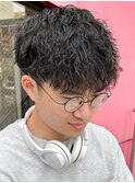 ツイストスパイラルパーマ メンズカット メンズパーマ マッシュ