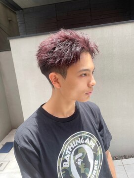 ブレイズ コクラ(BLAZE KOKURA) ワインレッド×メンズショート