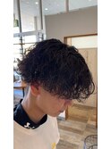 波巻きパーマ