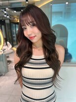 ロンドメリア 天神大名店(Lond Melia) デザインカラー/レイヤーカット/ウェットヘア/オリーブベージュ