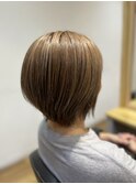 ことりベージュ/マッシュショート/くすみベージュ/20代30代40代