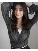 【THiRD】レイヤーカットオリーブベージュ