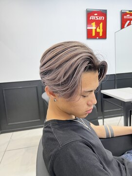 メンズラピス 栄店(Men's Lapis) メンズバレイヤージュセンターパートツーブロックハイトーン
