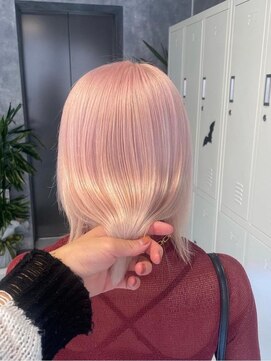 ニューワン バイ ネイバー 立川(Newone by neighbor) レイヤーカットナチュラルハイトーンデザインカラー[立川駅]