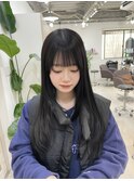 横浜/レイヤーカット/ブラックカラー/暗髪