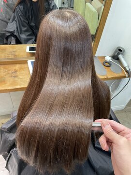 アップ(A+hair) 縮毛矯正髪質改善水素トリートメント酸性ストレート艶髪