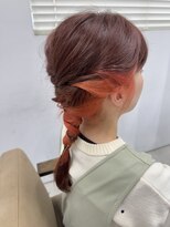 ヘアー アイス 御器所本店(HAIR ICI) 20代30代40代大人かわいいインナーオレンジ