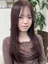 ベルヘアーデザイン 堺東(Belle hair Design)&nbsp;レイヤーカットアディクシーカラーグレージュオリーブ堺東