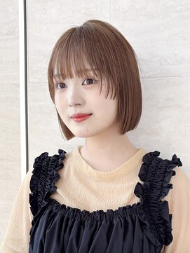 ロンドグロワール 大宮(Lond Gloire) くびれヘア/アプリコットオレンジ/ボブ/髪質改善/縮毛矯正/池袋