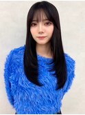 ショコラアッシュヘルシースタイルふんわりカールくびれヘア小顔
