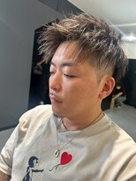 メンズサロン キング 心斎橋店(Men’s salon K!ng) ホワイトメッシュ/ツイスト/ツイスパ/パーマ/メンズ/眉毛/心斎橋