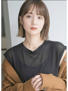 ガーデン ジングウマエ(GARDEN jingumae) 切りっぱなし/インナーカラー/外ハネ/レイヤーボブ/シースルー