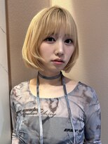 サンドイエナ 横浜店(sand yena)&nbsp;くびレイヤーボブルフネビージュ小顔ワンレンこなれミディ