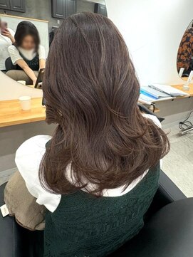 ラッキーヘア 加古川(Lucky Hair) 透明感◎愛されモカグレージュ×レイヤー【ラッキーヘア加古川】