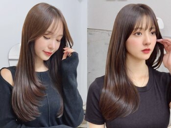 ハニーシブヤ(HONEY shibuya)の写真/SNSで話題の“髪質改善”酸熱TR・最新の新質感バイカルテTRで今までにない手触りと持続するうる艶髪に◎
