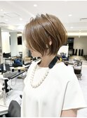 30代40代50代ショート白髪ぼかし銀座丸みくびれ井