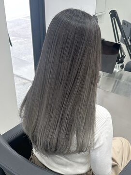ワク 西尾店(waku) ミルクティーベージュダブルカラーケアブリーチインナーカラー
