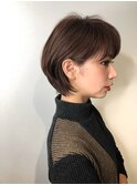 【耳掛けおしゃれショートヘア】