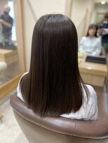 ヘアサロンアンドヘアメイクディー(hair salon hair make D)&nbsp;仙台D アースカラー×ツヤサラロング×ワンレン×髪質改善カラー