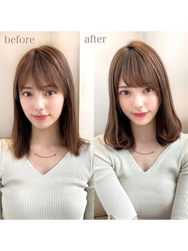 ミラリー トウキョウ(Mirareee Tokyo) 20代30代40代◎エギョモリ２wayバング小顔矯正立体カット