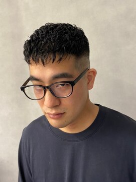 ソアー 新大阪(SOAR) 刈り上げツーブロック×ナチュラルパーマスタイル【新大阪】