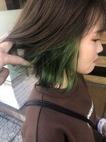 ボアップ 京橋店(boappu)&nbsp;#インナーカラー#グリーンカラー#ブラウン