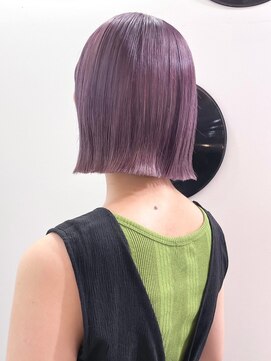 デート 下北沢(DATE) ダブルカラーラベンダーベージュカラーケアブリーチハイトーン